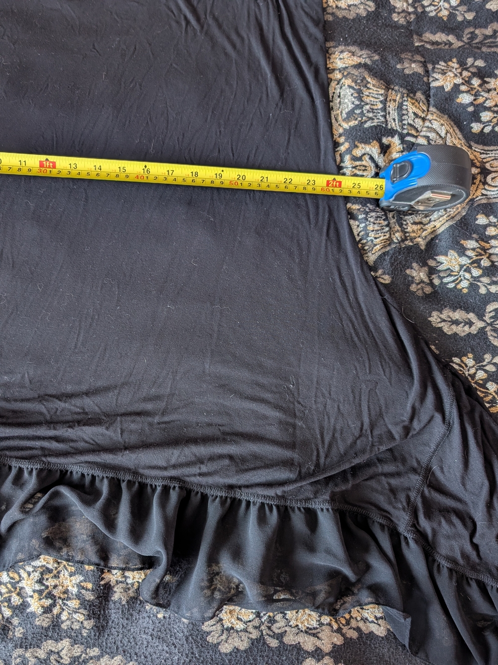 Addition Elle Black Ruffle-Hem Dress - Picture 5 of 7